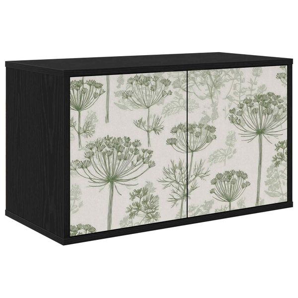 vidaXL Nástenný TV kabinet GOTHA 69 x 33 x 40 cm Čierny dub
