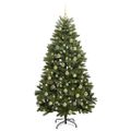 vidaXL Umelý vianočný stromček 180 cm 300 LED Teplá biela PVC a oceľ