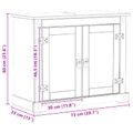vidaXL Skrinka pod umývadlo Biela 73 x 33 x 60 cm