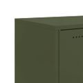 vidaXL Komoda olivovozelená 68x39x72 cm oceľ