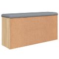 vidaXL Lavička na topánky dub sonoma 102x32x50 cm kompozitné drevo