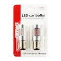 LED žiarovky CANBUS 3030 24SMD 1157 BAY15D PR21/5W Red 12V/24V