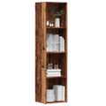 VidaXL knižnica Old Wood 36x30x143 cm Engineered Wood