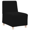 vidaXL Bezrúčková modulárna sofa jednotka 2 ks Čierna