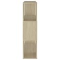 vidaXL Knižnica/deliaca stena dub sonoma 80x24x94 cm drevotrieska
