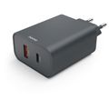 HAMA Rýchlonabíjačka, USB-C/A PD/QC 45W, č