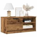 vidaXL TV skrinka Old Wood 80x35x36,5 cm Engineered Wood