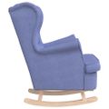 vidaXL Hojdacie kreslo Jeans Blue 74x90x102 cm Látka