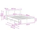 vidaXL Posteľový rám s úložným priestorom a čelom Čierna 160 x 200 cm