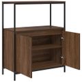 vidaXL Kúpeľňová skrinka s policami dub hnedý 76,5x35x95 cm