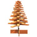 vidaXL Drevený vianočný stromček voskovohnedý 80 cm masívna borovica