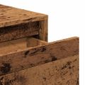 vidaXL Konzolový stolík staré drevo 100x35x76,5 cm kompozitné drevo