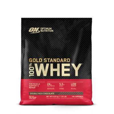 100% Whey Gold Standard - Optimum Nutrition, dvojitá bohatá čokoláda, 4540 g