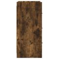vidaXL Servírovacia skriňa Dymový dub 75 x 33 x 80 cm Kompozitné drevo