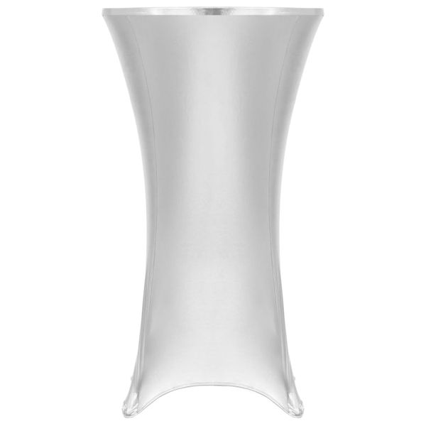 vidaXL Obrusy na stôl 2 ks strieborné 70 cm naťahovacie