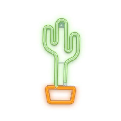 Forever RTV100211 CACTUS neónové LED svetlo oranžová/zelená 14x2x33 cm