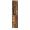vidaXL Highboard Staré drevo 69,5 x 34 x 180 cm Kompozitné drevo