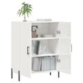 vidaXL Komoda lesklá biela 69,5x34x90 cm spracované drevo