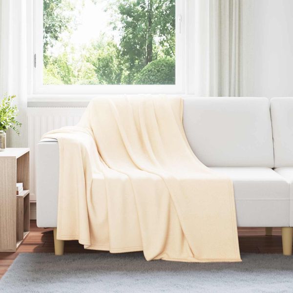 vidaXL Prikrývky na hodenie 6 pcs Krémová 200 x 150 cm Flís