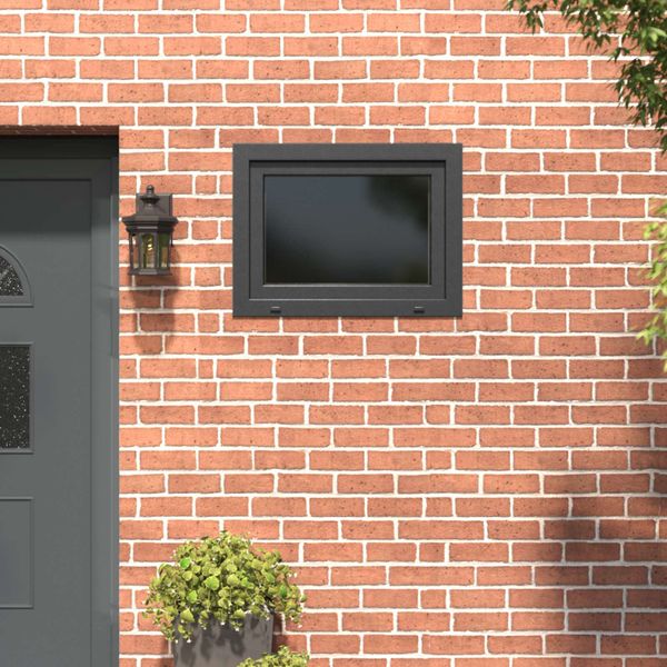 vidaXL Podkrovné okno RISOR 80 x 60 cm PVC a sklo Antracitová