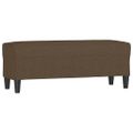 vidaXL Lavička hnedá 100x35x41 cm látka