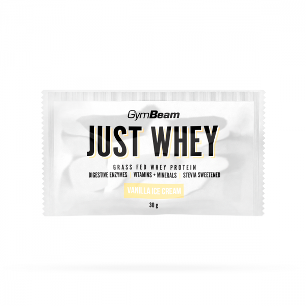 Just Whey Grass-Fed Protein – GymBeam, vanilková zmrzlina, 30 g