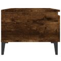 vidaXL Bočný stolík dymový dub 50x46x35 cm spracované drevo