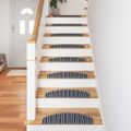 vidaXL Samolepiace schodové rohože 15 ks 65 x 21 x 4 cm Non-Slip Sivá