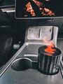 Aroma difuzor Car Flame do auta čierny 100ml, USB-C, do držiaka na pitie SIXTOL