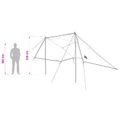vidaXL Auto Stan 308 x 215 x 220 cm Modrá Polyester a oceľ