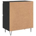 vidaXL Servírovacia skriňa Čierny dub 60 x 35 x 70 cm