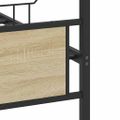 vidaXL Posteľný rám bez matraca dub sonoma 120x200 cm kompozitné drevo