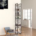 vidaXL Knižnica so 6 policami, biela 40x30x210 cm, kompozitné drevo