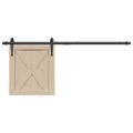 vidaXL Súprava mini posuvných dverí na skriňu čierna 122cm uhlík. oceľ