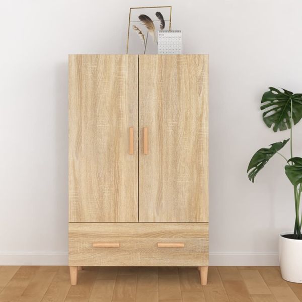 vidaXL Vysoká skrinka dub sonoma 70x31x115 cm spracované drevo