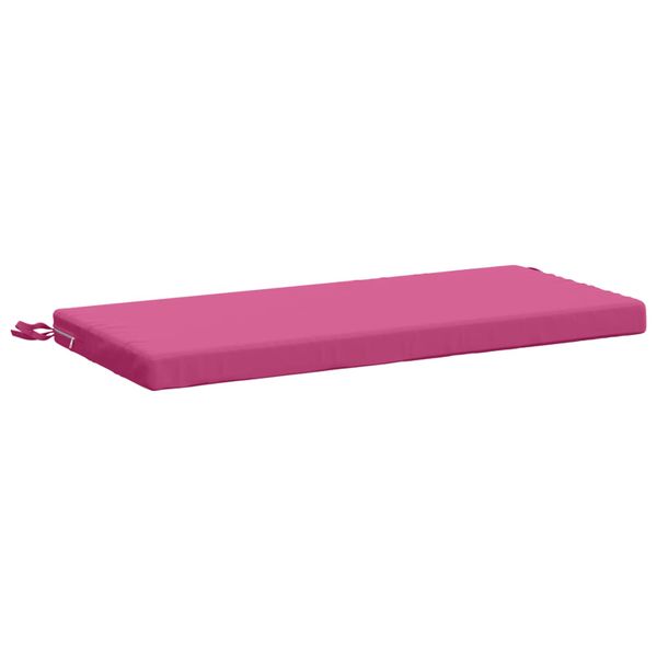 vidaXL Vankúš na lavičku SOEST 100% polyester Ružová 80 x 40 x 5 cm