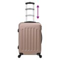 vidaXL Kufor so zámkom 3 ks Ružové zlato 50 x 31 x 78 cm ABS plast