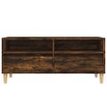 vidaXL TV skrinka dymový dub 100x34,5x44,5 cm kompozitné drevo