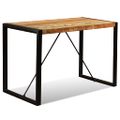 vidaXL Jedálenský stôl, recyklovaný masív 120 cm