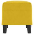 vidaXL Lavička žltá 70x35x41 cm zamat