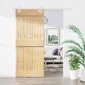 vidaXL Posuvné dvere 90 x 210 cm Masívne borovicové drevo (neupravené)