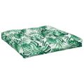 vidaXL Podložka na paletový nábytok, listy 80x80x12 cm, látka