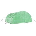vidaXL Fóliovník s oceľovým rámom zelený 36 m² 6x6x2,85 m