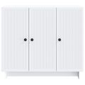 vidaXL Servírovacia skriňa Biela 89 x 34,5 x 80 cm Kompozitné drevo