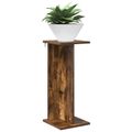 vidaXL Stojan na rastliny Dymový dub 25 x 25,5 x 60,5 cm