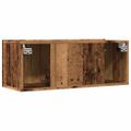 vidaXL TV skrinky nástenné 2 ks staré drevo 80x30x41 cm