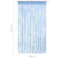 vidaXL Záclona macrame modrá 140x240 cm bavlna