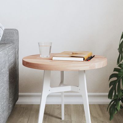 vidaXL Stolová doska Ø40x2,5 cm okrúhla masívny buk