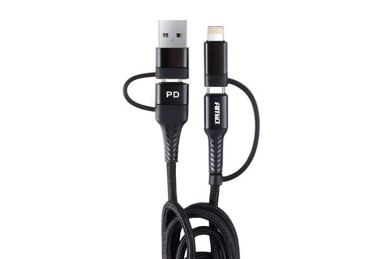 Multikabel USB C-USB C iOs USB A FullLINK 1m UC-15 AMiO-02547