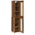 vidaXL Highboard 2 ks Staré drevo 34,5 x 34 x 180 cm Kompozitné drevo